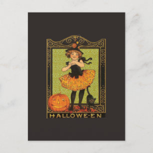  Halloween Girl Briefkaart