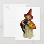  Halloween Girl Briefkaart (Voorkant / Achterkant)