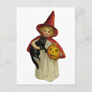 Halloween Girl Briefkaart