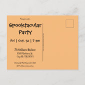  Halloween Girl Briefkaart Uitnodiging (Achterkant)