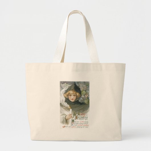  Halloween Girl Grote Tote Bag (Voorkant)