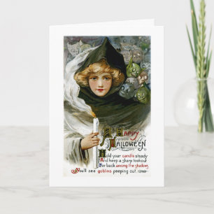 Halloween Girl Kaart