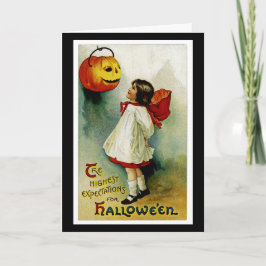 Halloween Girl Kaart