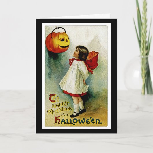 Halloween Girl Kaart (Voorkant)