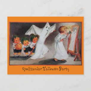  Halloween Girl Party Uitnodiging Briefkaart