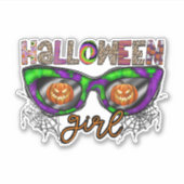Halloween Girl Sticker (Voorkant)