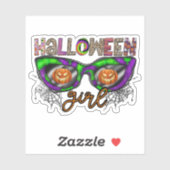Halloween Girl Sticker (Vel)
