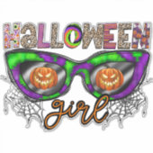 Halloween Girl Sticker (Voorkant)