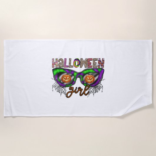Halloween Girl Strandlaken (Voorkant)