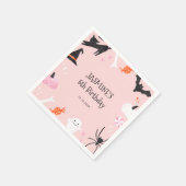 Halloween Girls Birthday Napkins Servet (Hoek)