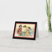 Halloween Girls Bobbing for Apples  Kaart (Voorkant)