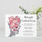 Halloween Girls Night Out | Spooky Cocktail Party Kaart (Staand voorkant)