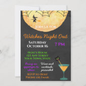 Halloween Girls Night Out Uitnodiging (Voorkant)