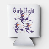 Halloween Girls Night Out Witches on Broomsticks Blikjeskoeler (Achterkant)