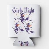 Halloween Girls Night Out Witches on Broomsticks Blikjeskoeler (Achterkant)