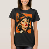 Halloween Glam Witch T-shirt (Voorkant)