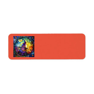 Halloween Glas in lood Steampunk Adresetiketten Etiket