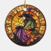 Halloween Glas in lood Steampunk Ornament (Achterkant)