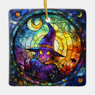 Halloween Glas in lood Steampunk Ornament