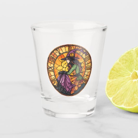 Halloween Glas in lood Steampunk Shot Glass (Voorkant)