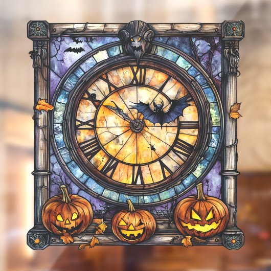 Halloween Glas in lood Steampunk Window Cling Raamsticker (Vel 2)