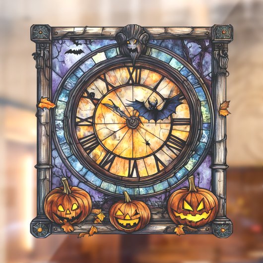 Halloween Glas in lood Steampunk Window Cling Raamsticker (Vel 2)
