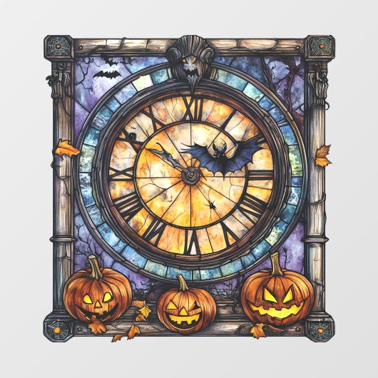 Halloween Glas in lood Steampunk Window Cling Raamsticker (Vel)