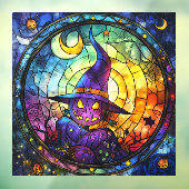 Halloween Glas in lood Steampunk Window Cling Raamsticker (Vel 3)