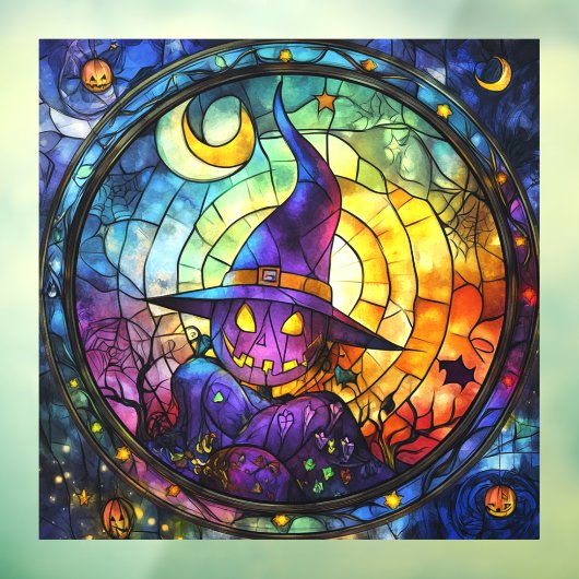 Halloween Glas in lood Steampunk Window Cling Raamsticker (Vel 3)