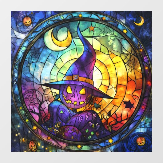 Halloween Glas in lood Steampunk Window Cling Raamsticker (Vel)