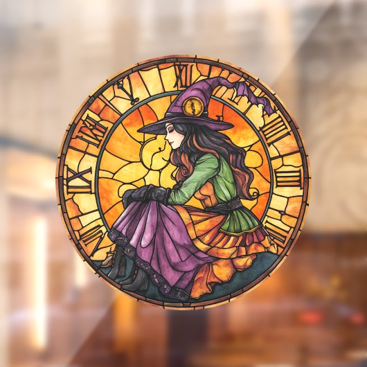 Halloween Glas in lood Steampunk Window Cling Raamsticker (Vel 2)