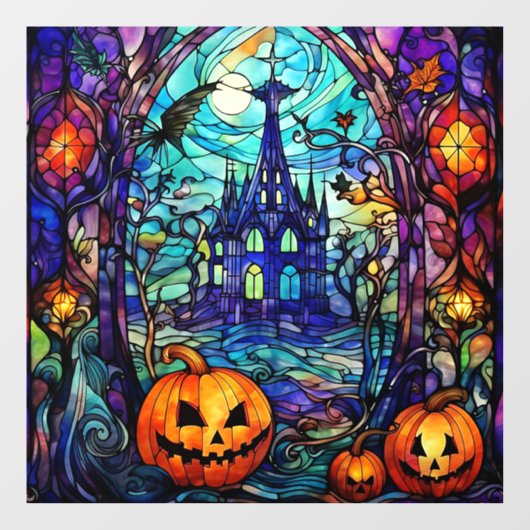 Halloween Glas in lood Window Cling Raamsticker (Vel)