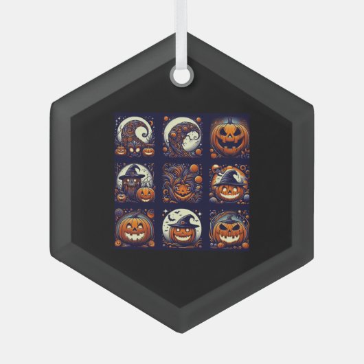 Halloween Glas Ornament (Voorkant)