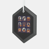 Halloween Glas Ornament (Voorkant links)