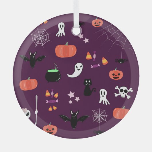 Halloween Glas Ornament (Voorkant)