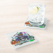 Halloween Glass Onderzetter (Schuin)