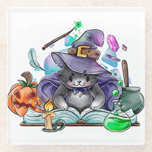 Halloween Glass Onderzetter (Voorkant)