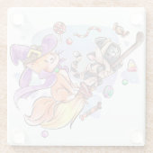 Halloween Glass Onderzetter Glazen Onderzetter (Achterkant)