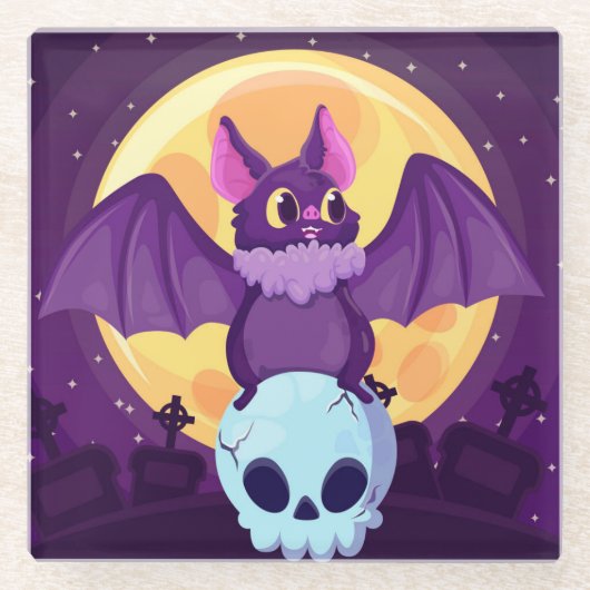 Halloween Glass Onderzetter Glazen Onderzetter (Voorkant)