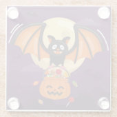 Halloween Glass Onderzetter Glazen Onderzetter (Achterkant)