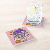 Halloween Glass Onderzetter Glazen Onderzetter (Schuin)