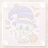 Halloween Glass Onderzetter Glazen Onderzetter (Achterkant)