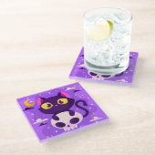 Halloween Glass Onderzetter Glazen Onderzetter (Schuin)