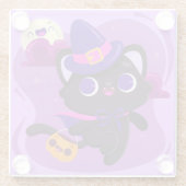 Halloween Glass Onderzetter Glazen Onderzetter (Achterkant)