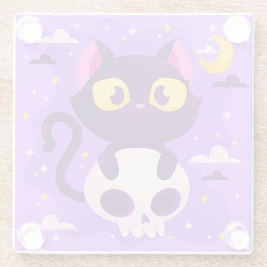 Halloween Glazen Onderzetter (Achterkant)