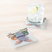 Halloween Glazen Onderzetter (Schuin)