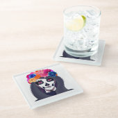 Halloween  glazen onderzetter (Schuin)