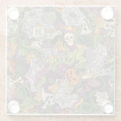 Halloween Glazen Onderzetter (Achterkant)