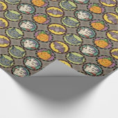 Halloween glimlach cadeaupapier (Hoek)