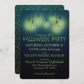 Halloween  gloeilicht kaart (Voorkant / Achterkant)